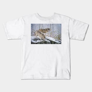 Gray Wolves Kids T-Shirt